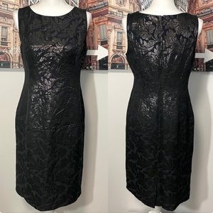 NWT Tibi Brocade Metallic Sheath Dress